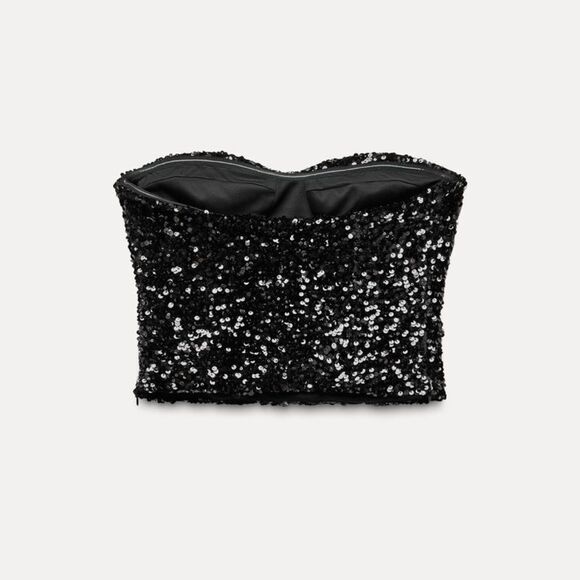 Zara sequin bustier top - Picture 6 of 6